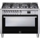 Aragaz Lofra Professional 120 PNMG126GVGT/2Ci 120X60cm, 7 arzatoare, cuptor gaz, rotisor - grill, ventilare dubla, timer, Negru Aragaz Lofra Professional 120 PNMG126GVGT/2Ci 120X60cm, 7 arzatoare, cuptor gaz, rotisor - grill, ventilare dubla, timer, Negru