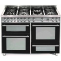 Aragaz Lofra Professional 120 PNM126SMFET+DMFT/2AEO, 120X60cm, 7 arzatoare, 3 cuptoare, sertar cald, rotisor, timer, negru