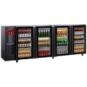 Vitrina frigorifica pentru bauturi Diamond TAVT/4G-R2 cu 4 usi de sticla termopan, capacitate 783 l, negru
