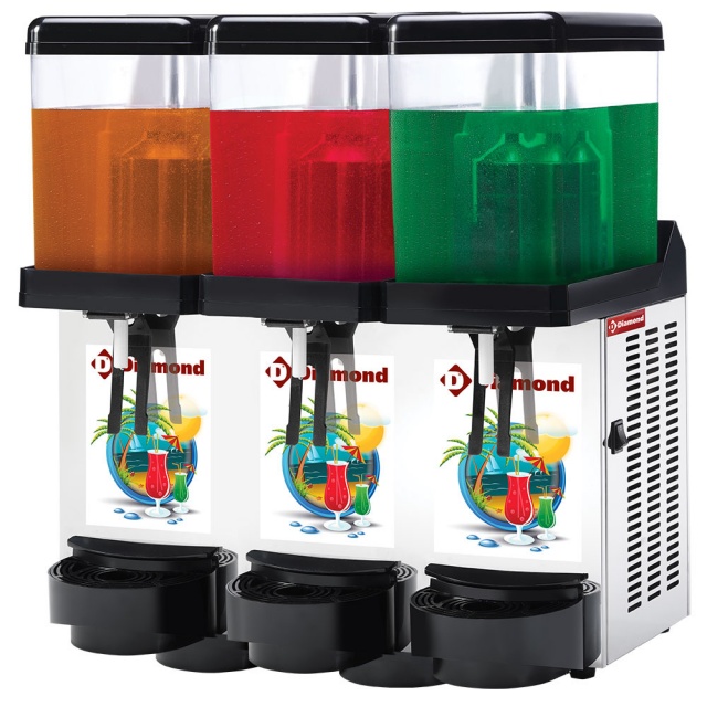 DOZATOR BAUTURI RACORITOARE CU SISTEM DE RACIRE DIAMOND DD12/3T, CAPACITATE 3x12 L