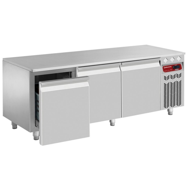 Masa rece Diamond N65/R316G-P9, 3 sertare GN1/2 + 1/3 h200 mm inox