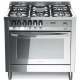 Aragaz Lofra Rainbow PRG86GVT/CI, gaz, 80x60cm, 5 arzatoare, grill electric, timer, aprindere electronica, rosu