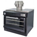 Cuptor profesional pe carbuni PIRA 80 Black AB 80x69x69 cm 175 kg