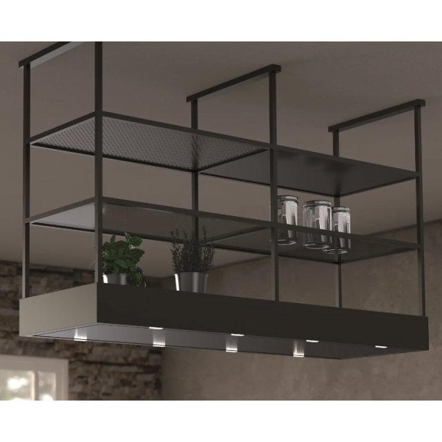 Hota profesionala BARALDI MENSOLA ISLAND B2 176x50 cm Neagra 900 m3/h