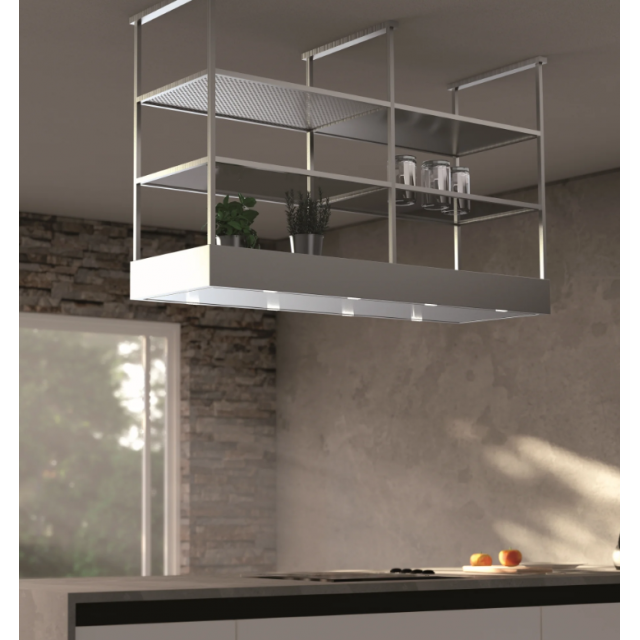 Hota profesionala BARALDI MENSOLA ISLAND S1 146x50 cm Otel inoxidabil 900 m3/h