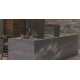 Hota profesionala BARALDI STATION 90x18 cm Neagra