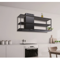 Hota de bucatarie BARALDI ELEA WALL B1 150x50 cm Neagra 800 m3/h