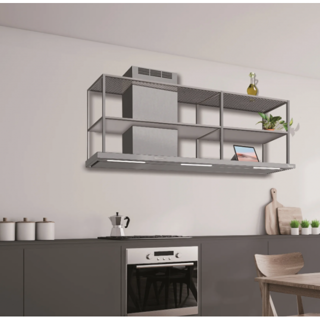 Hota profesionala BARALDI ELEA WALL S2 180x50 cm Otel inoxidabil 900 m3/h