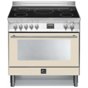 Aragaz Lofra RBI66MFT/CI, 60x60 cm, gaz, 4 arzatoare, grill, aprindere electronica, timer, crem