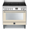 Aragaz Lofra RBI66MFT/CI, 60x60 cm, gaz, 4 arzatoare, grill, aprindere electronica, timer, crem