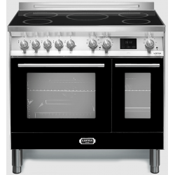 Aragaz cu inductie LOFRA 96MFTE/5I Venezia N 90x60x85 / 90.5 cm 5 zone de gatit 2 cuptoare electrice temp max 270 C° Negru