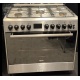 Aragaz LUXUS Belle Epoque Gold LUX90E5S110 INOX 90/60 cm 5 arzatoare gaz (1 WOK) gratare fonta cuptor electric XXL 140 L