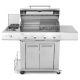 Gratar PIANETAGRILL PIANETAGRILL6 INOX plită 750x450 mm și rafturi laterale