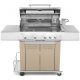 Gratar mobil PIANETAGRILL PIANETAGRILL14 CREMplită 750x450 mm și rafturi laterale cu frigărui motorizat încorporat Gratar mobil PIANETAGRILL PIANETAGRILL14 CREMplită 750x450 mm și rafturi laterale cu frigărui motorizat încorporat