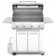 Gratar compact PIANETAGRILL PIANETAGRILL18 ALB plită mare 750×450 mm care poate fi combinată cu un grătar din oțel inoxidabil