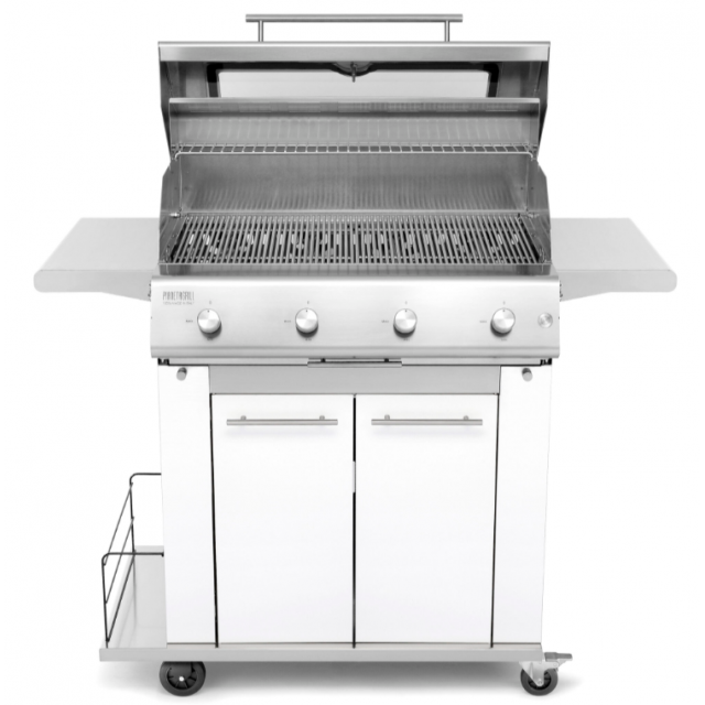 Gratar compact PIANETAGRILL PIANETAGRILL18 ALB plită mare 750×450 mm care poate fi combinată cu un grătar din oțel inoxidabil