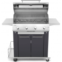 Gratar compact PIANETAGRILL PIANETAGRILL19 ANTRACIT plită mare 750×450 mm,poate fi combinată cu un grătar din oțel inoxidabil