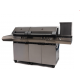 Gratar ELITE TURBO DOLCEVITA BBQ DCV12 Metan Cu hota cuptor si carucior din otel inoxidabil si plita laterala