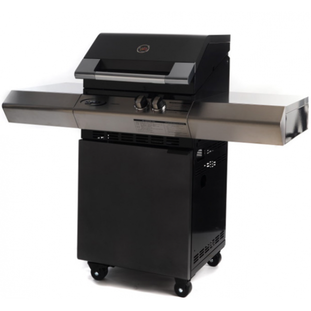 Gratar ELITE TURBO DOLCEVITA BBQ DCV17 GPL Cu hota cuptor si carucior din otel emailat si plita laterala