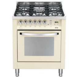 Aragaz Lofra RBI66MFT/CI, 60x60 cm, gaz, 4 arzatoare, grill, aprindere electronica, timer, crem