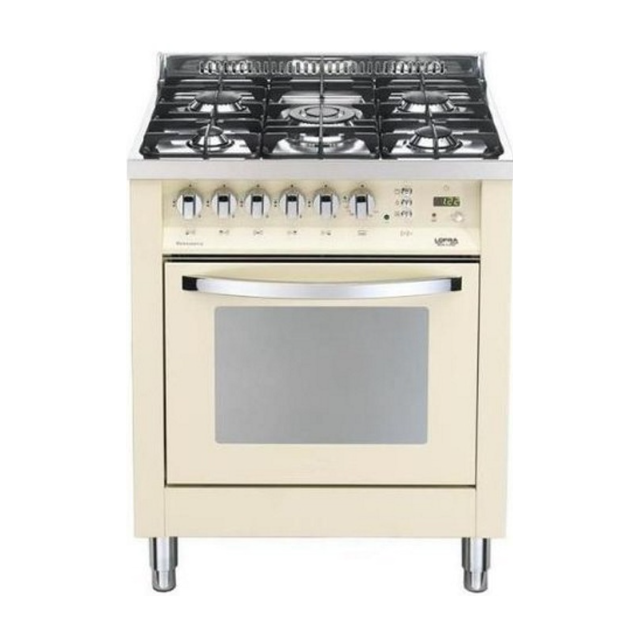 Aragaz Lofra Rainbow PR76GVT/CI, gaz, 70x60cm, 5 arzatoare, grill electric, timer, aprindere electronica, rosu