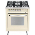 Aragaz LOFRA Rainbow PBI76GVT/C, 70x60cm, cuptor gaz, 5 arzatoare gaz, grill electric, timer, aprindere electronica, crem
