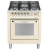 Aragaz Lofra Rainbow PR76GVT/CI, gaz, 70x60cm, 5 arzatoare, grill electric, timer, aprindere electronica, rosu