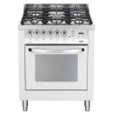Aragaz LOFRA Rainbow PBP76GVTC, 70x60cm, cuptor gaz, 5 arzatoare gaz, grill electric, timer, aprindere electronica, alb