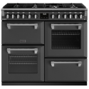 Aragaz STOVES Richmond 100 DF Deluxe 100 ANTRACIT 100 cm, cu plită pe gaz cu 7 arzătoare, cuptor