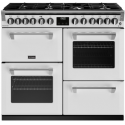 Aragaz STOVES Richmond 100 DF Deluxe 100 ALB 100 cm, cu plită pe gaz cu 7 arzătoare, cuptor