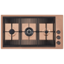Plite Milanello Copper Foster 7681009 gaz,90cm,trei arzătoare