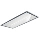 Hota de tavan incorporabila Baraldi Gea flat inox-glass 01GEAF120SVWSL, 120 cm, motor Kube 900 m3/h, sticla alba/inox