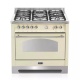 Aragaz Lofra RBI66MFT/CI, 60x60 cm, gaz, 4 arzatoare, grill, aprindere electronica, timer, crem