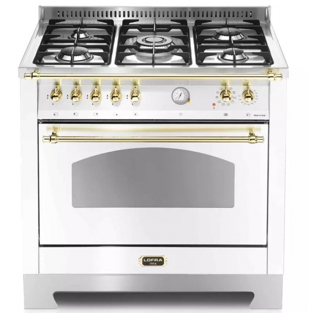 Aragaz Lofra RBI66MFT/CI, 60x60 cm, gaz, 4 arzatoare, grill, aprindere electronica, timer, crem