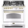 Aragaz Lofra Dolcevita RLVG96MFT/CI, 90x60 cm, gaz, 5 arzatoare, grill, aprindere electronica, timer, albastru